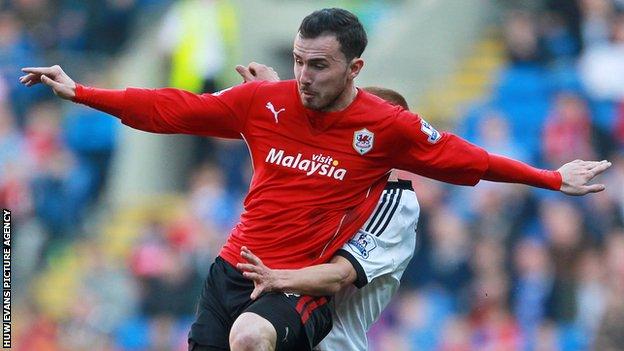 Cardiff City player Jordon Mutch