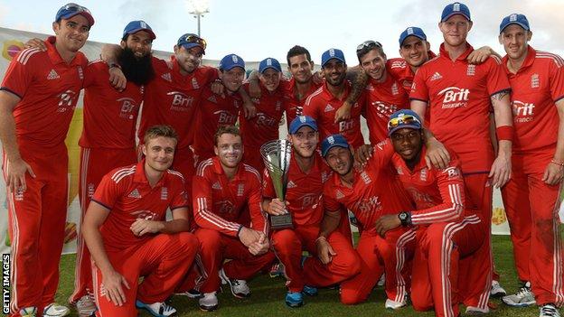 England's victorious one-day squad