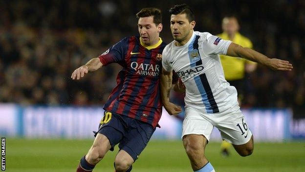 Manchester City calm Sergio Aguero injury concerns - BBC Sport