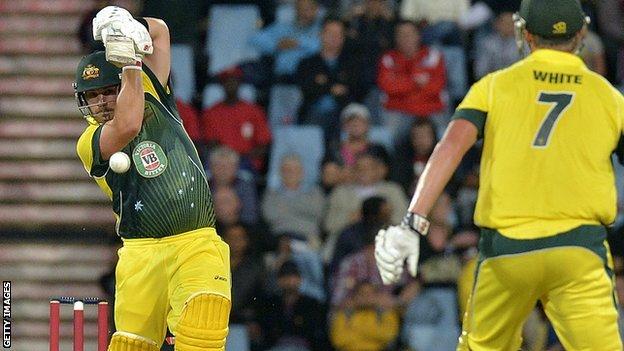 Aaron Finch top-scored for Australia in the third Twenty20 international against South Africa