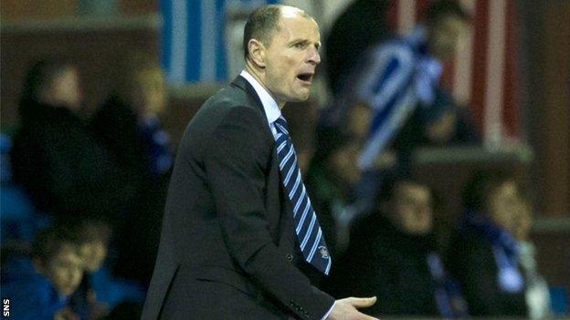 Kilmarnock boss urges his side on as they went down 3-0 to Celtic