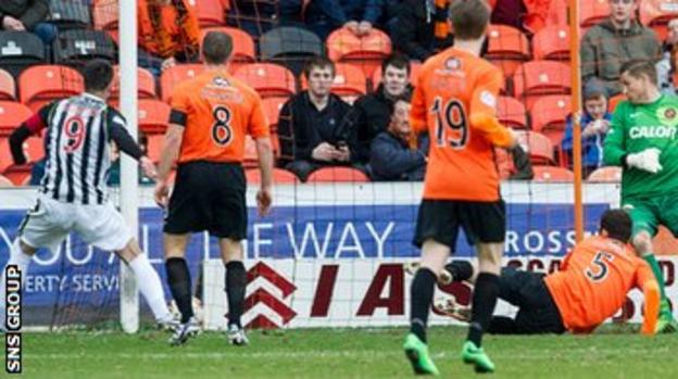 Steven Thompson had put St Mirren 2-0 ahead before half time