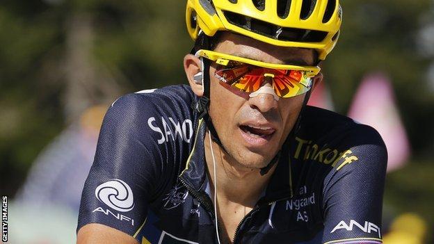 Spanish cyclist Alberto Contador