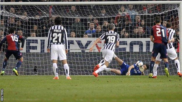Buffon saves penalty
