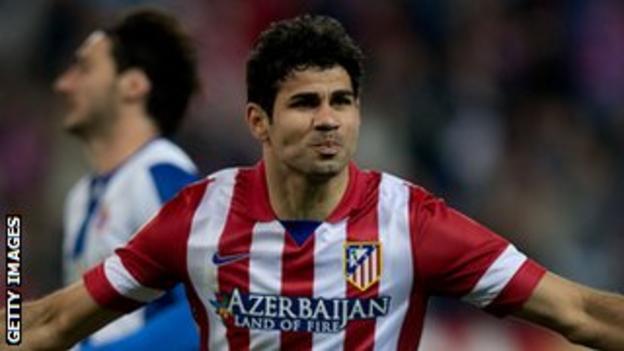 Atletico Madrid striker Diego Costa