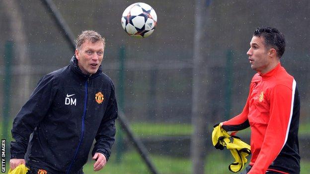 David Moyes and Robin van Persie