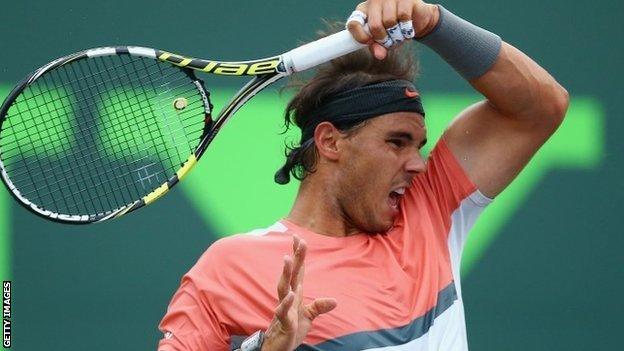 Rafael Nadal at the Sony Open