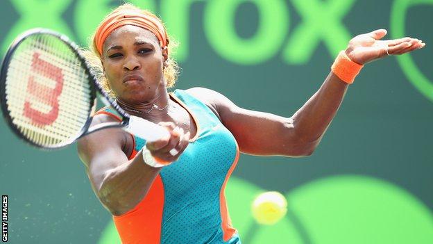 American tennis player Serena Williams
