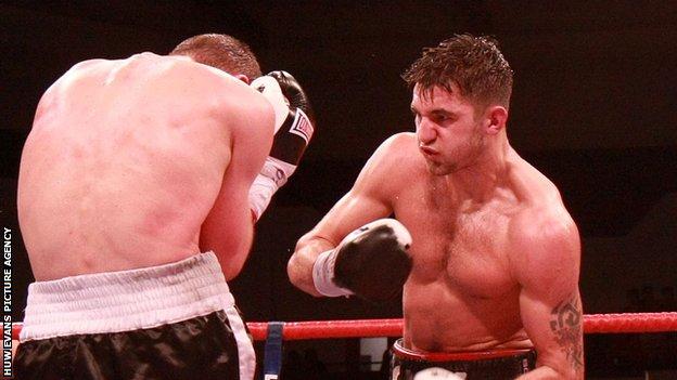 Nathan Cleverly on the attack during a title fight