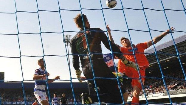 Blackpool's David Goodwillie scores their decisive winner
