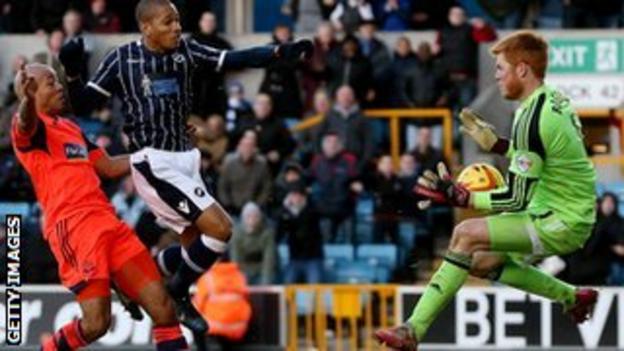 Millwall striker Simeon Jackson