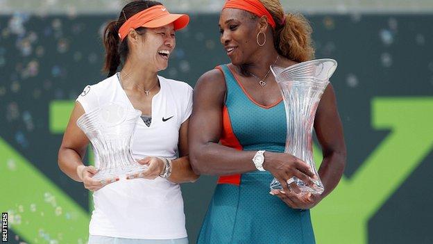 Li Na and Serena Williams