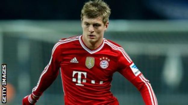 Bayern Munich midfielder Toni Kroos