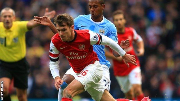 Arsenal midfielder Aaron Ramsey