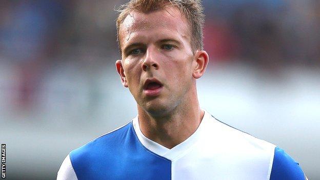 Blackburn Rovers striker Jordan Rhodes