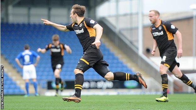Newport's Max Porter celebrates
