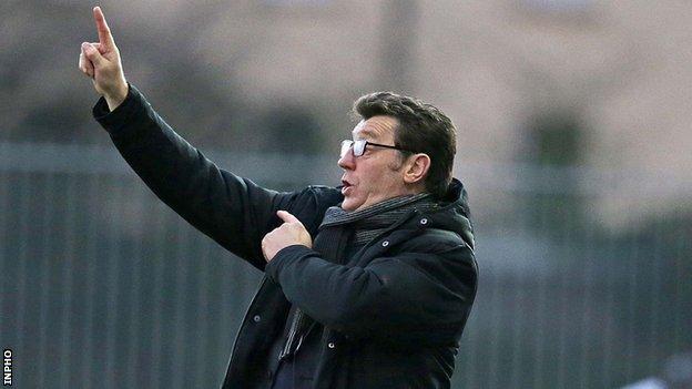 Derry City manager Roddy Collins during Monday's defeat by Dundalk at Oriel Park