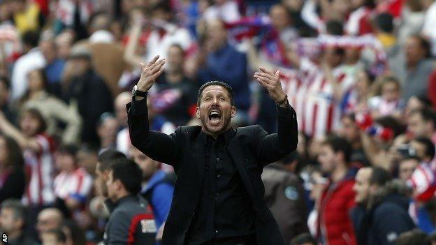Atletico Madrid coach Diego Simeone