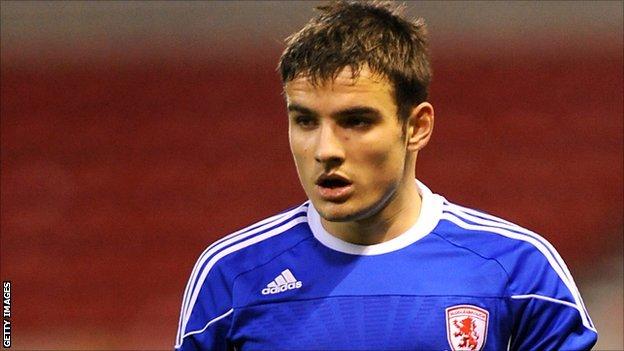 Middlesbrough Hartlepool sign David Atkinson on one month loan