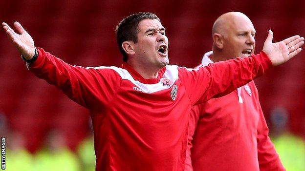 Sheffield United manager Nigel Clough