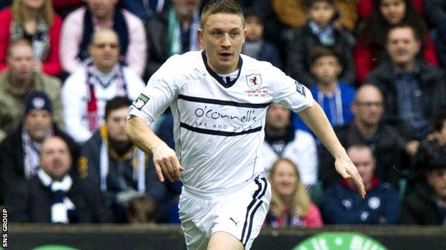Raith Rovers striker John Baird