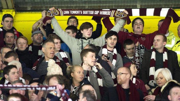 Hearts supporters