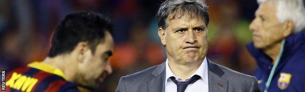 Barcelona coach Gerardo Martino