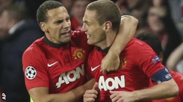 Rio Ferdinand and Nemaja Vidic