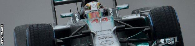 Lewis Hamilton driving