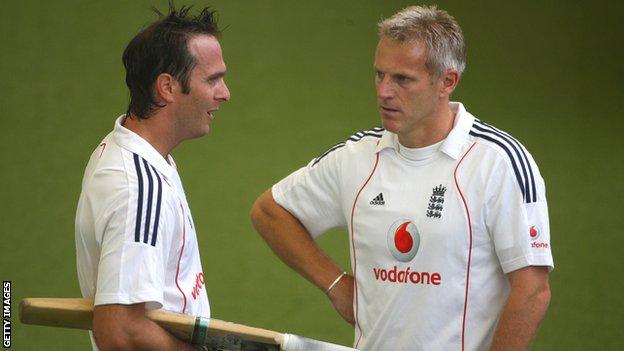 Michael Vaughan and Peter Moores