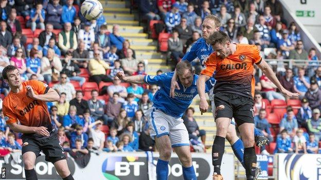 St Johnstone and Dundee United players