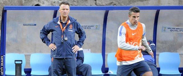 Louis van Gaal and Robin van Persie