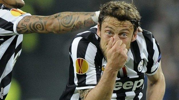 Juventus midfielder Claudio Marchisio