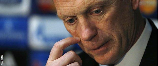 Moyes lasted 10 months in the job after succeeding Sir Alex Ferguson