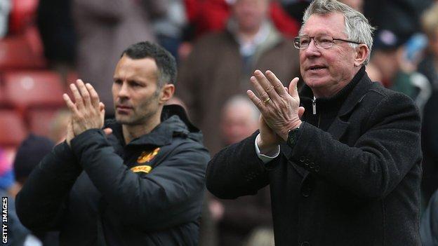 Man Utd Sir Alex Ferguson Is Available To Help Ryan Giggs Bbc Sport 