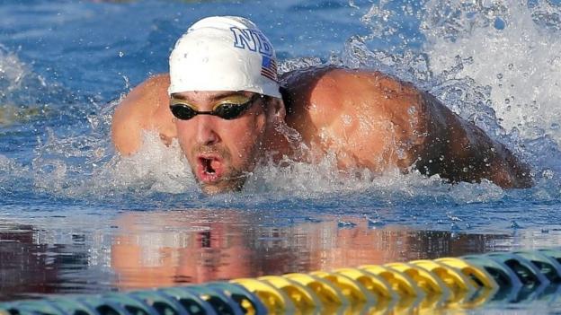 Michael Phelps: Olympic swimmer uses heats to practise butterfly - BBC ...