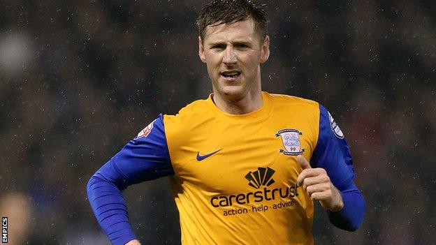 Paul Gallagher scored his fourth goal in two games for Preston.