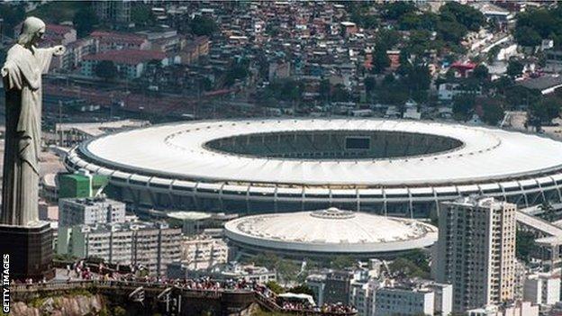 The Maracana Stadium in Rio will host the Fifa World Cup and 2016 Olympics
