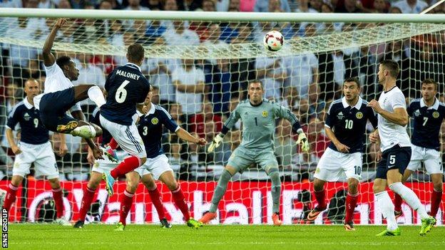 Scotland lost 3-2 at Wembley last year