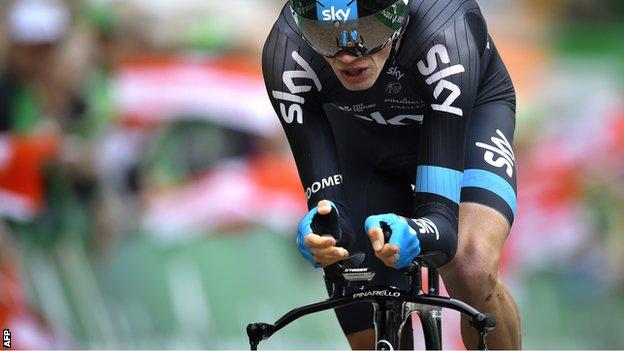 Britain's Chris Froome in action at the Tour de Romandie