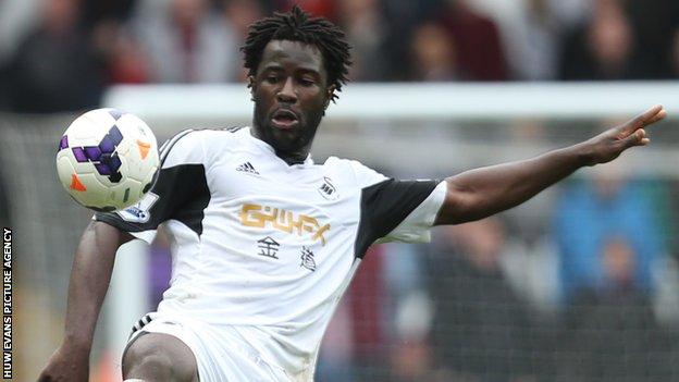 Wilfried Bony: Ivory Coast striker happy at Swansea City ...