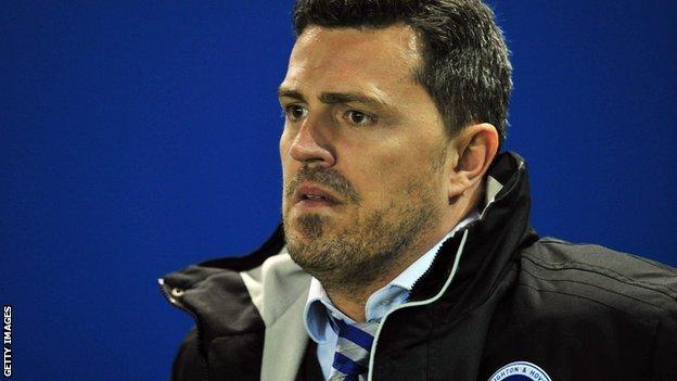 Brighton & Hove Albion manager Oscar Garcia