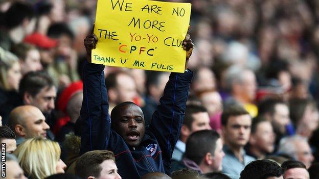 A Crystal Palace supporter