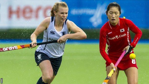 Scotland's Morag McLellan in action against South Korea