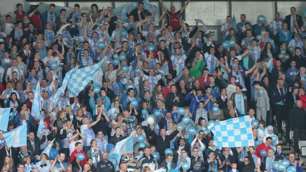 Ballymena United supporters were hoping to see their side win the Irish Cup for the first time in a quarter of a century