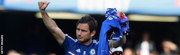 Chelsea midfielder Frank Lampard