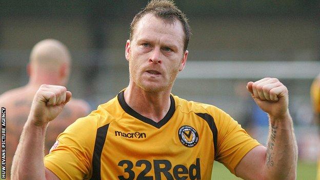 Newport County's Mike Flynn