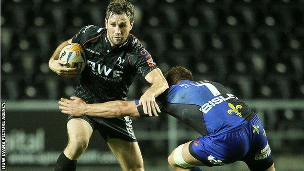 Ospreys centre Andrew Bishop