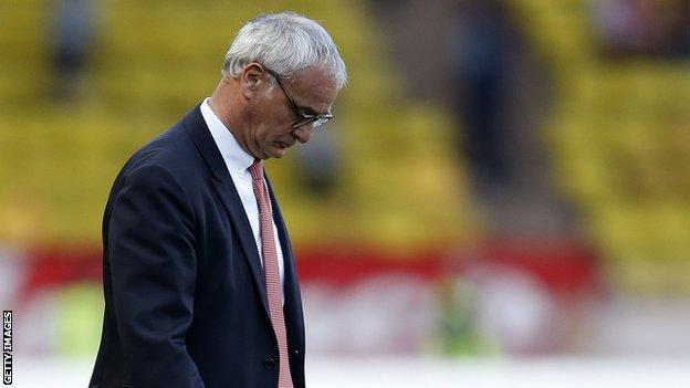 Monaco coach Claudio Ranieri