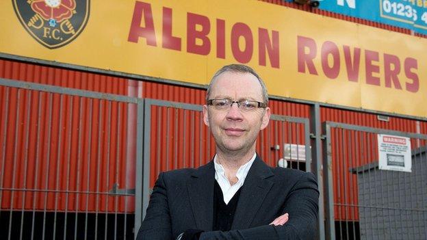 Albion Rovers chairman John Devlin